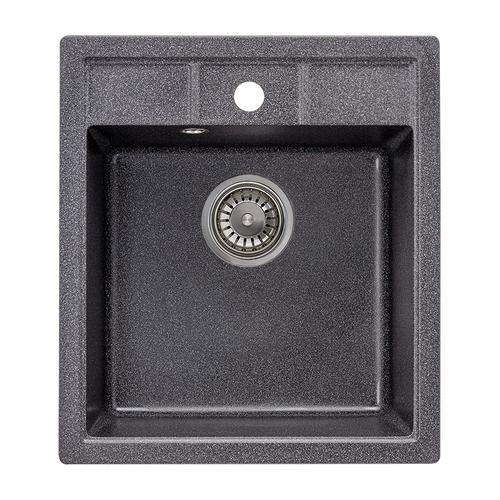 ZERIX ZS-4651S-13 Мийка гранітна 460*515мм. (графітова)