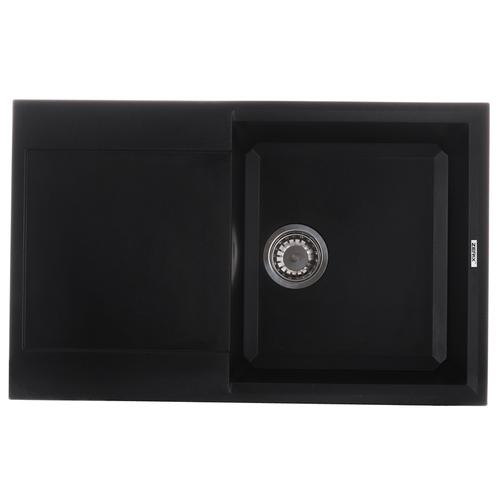 ZERIX ZS-7950S-14 Мийка гранітна 790*500мм. (чорний металік)