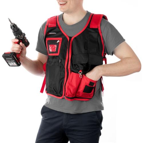 INTERTOOL Жилет слесарно-строительный (7 карманов) SP-1001