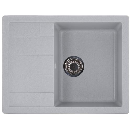 ZERIX ZS-6550S-09 Мийка гранітна 650*500мм. (сіра)
