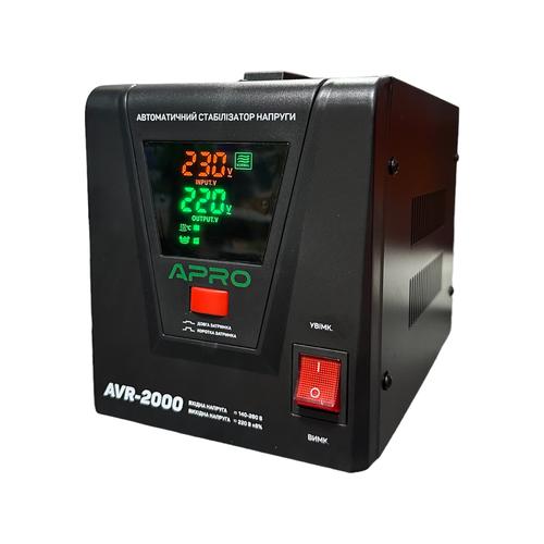 APRO Стабілізатор напруги релейний (1600W) AVR-2000