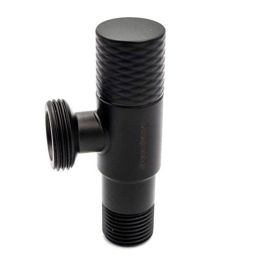 AQUASTRONG D8 Black Кран кутовий приладовий 1/2х 3/4 D815