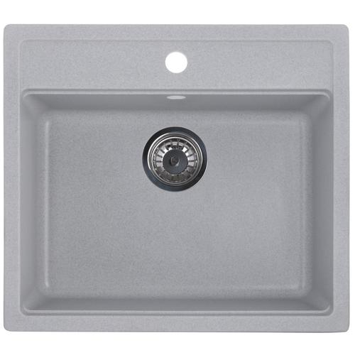 ZERIX ZS-5751S-09 Мийка гранітна 570*510мм. (сіра)