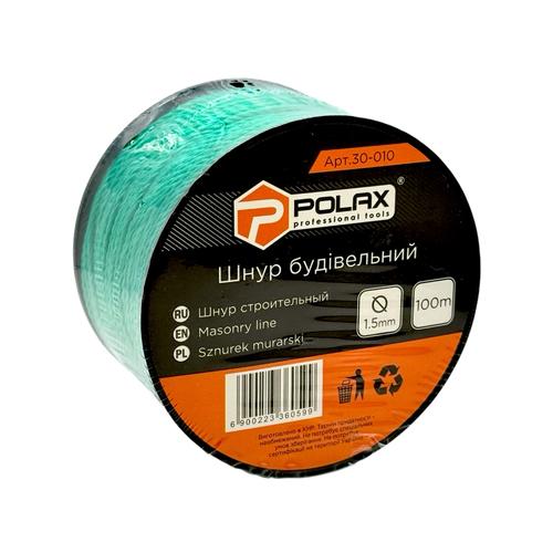 POLAX Шнур для будівельних робіт 1,5мм.*100м. (зелений) 30-010