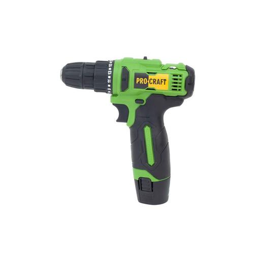 PROCRAFT Шуруповерт акумуляторний 12V 20 Нм (з АКБ 2*1,5Ah та ЗП) PA12Li COMPACT