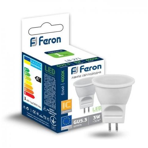 Feron LED-Лампа 3w 4000k MR11 G5.3 LB-271