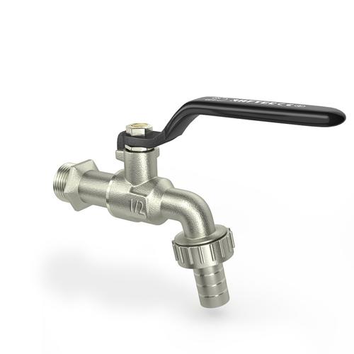 Raftec BLACK Кран кульовий ПОЛИВАЛЬНИЙ 3/4 чорна ручка KP02