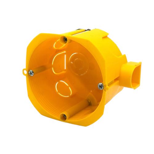 PLANK Electrotechnic Підрозетник з'єдн. з гвинтом 65х45 по гіпсокартону (жовтий) MB002