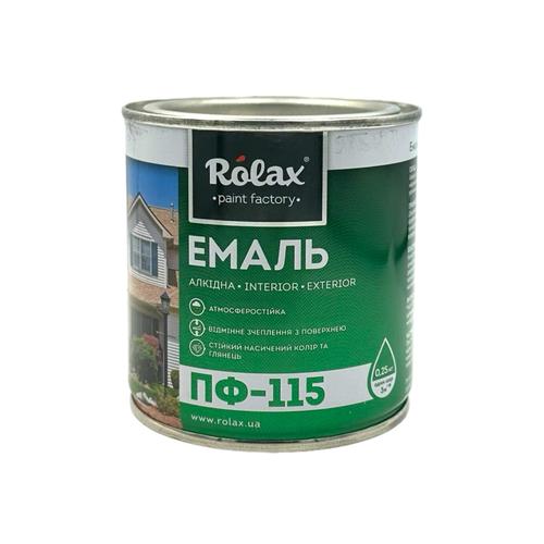 ROLAX Эмаль алкидная ПФ-115 0,25 кг. (БЕЛАЯ)