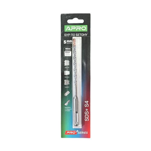 APRO PRO SERIES Бур по бетону SDS PLUS HQ S4 Ø5x160мм 815141