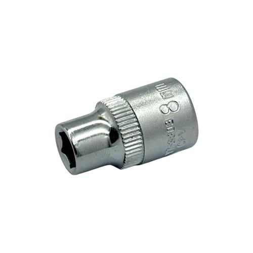 YATO Головка шестигранна Cr-V 3/8 M=8мм., L=28мм. YT-3803