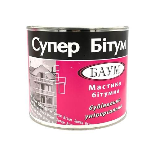 СУПЕР-БІТУМ БАУМ Мастика бітумна універсальна 3л. (2,6кг.)