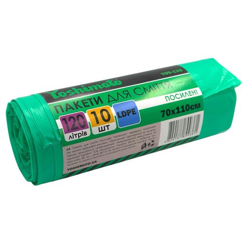 Yoshimoto Пакети для сміття 120L 70*110см. ПОСИЛЕНІ (уп/10шт.) Y09-133