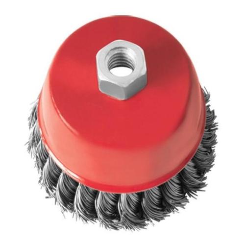 INTERTOOL Щітка чашкова 150 мм, для КШМ, М14 (пучки крученого дроту) BT-2150
