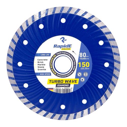RAPIDE TURBO WAVE Диск алмазний Ø150*22,2мм. R1150 RAHФ-00000537