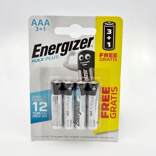 ENERGIZER MAX PLUS AAA/LR3 1,5V ALKALINE  (уп./4шт.)