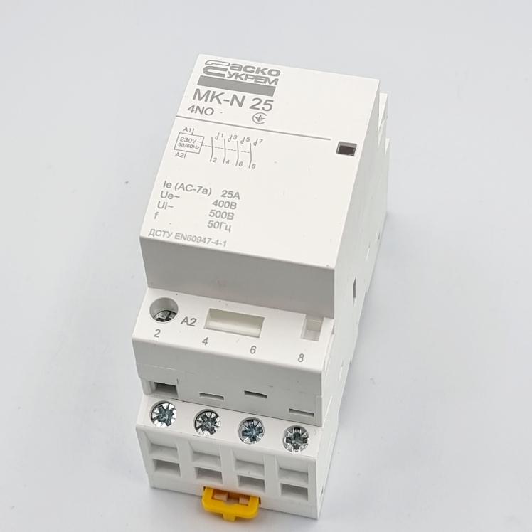 АСКО Модульный контактор MK-N 4P 25A 4NO 220V