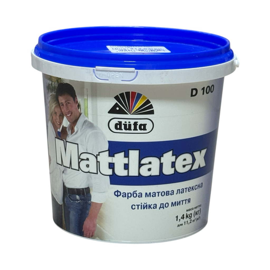 Dufa MATTLATEX D100 Фарба латексна 1,4кг.