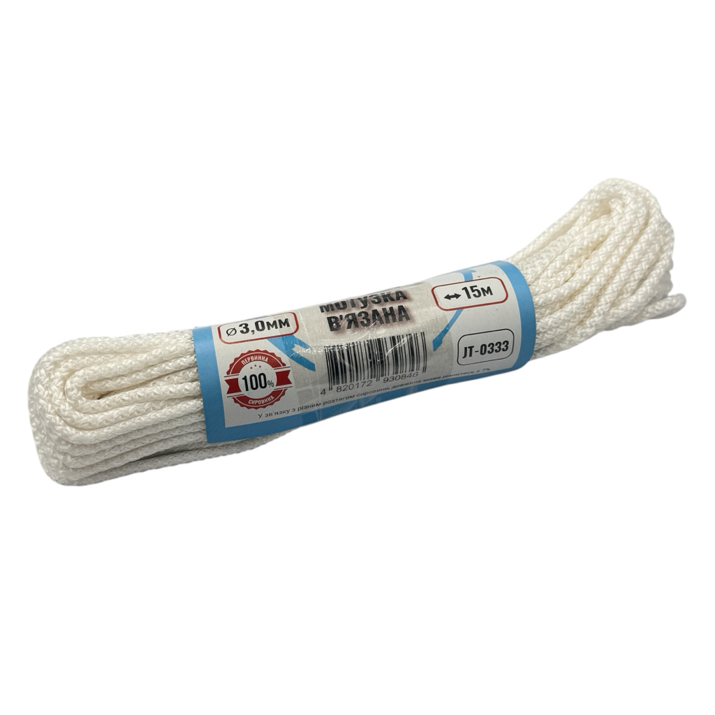 Joker Tools Мотузка в'язана Ø3мм., довжина 15м. JT-0333