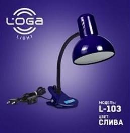 ТМ LOGA Настільна лампа на прищіпці 