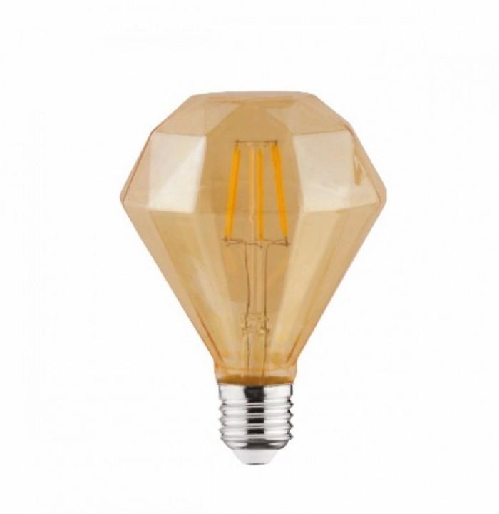 HOROZ LED-Лампа FILAMENT 4W E27 2200K Rustic Diamond-4