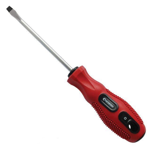 INTERTOOL Отвёртка шлицевая SL3*100 VT-3102