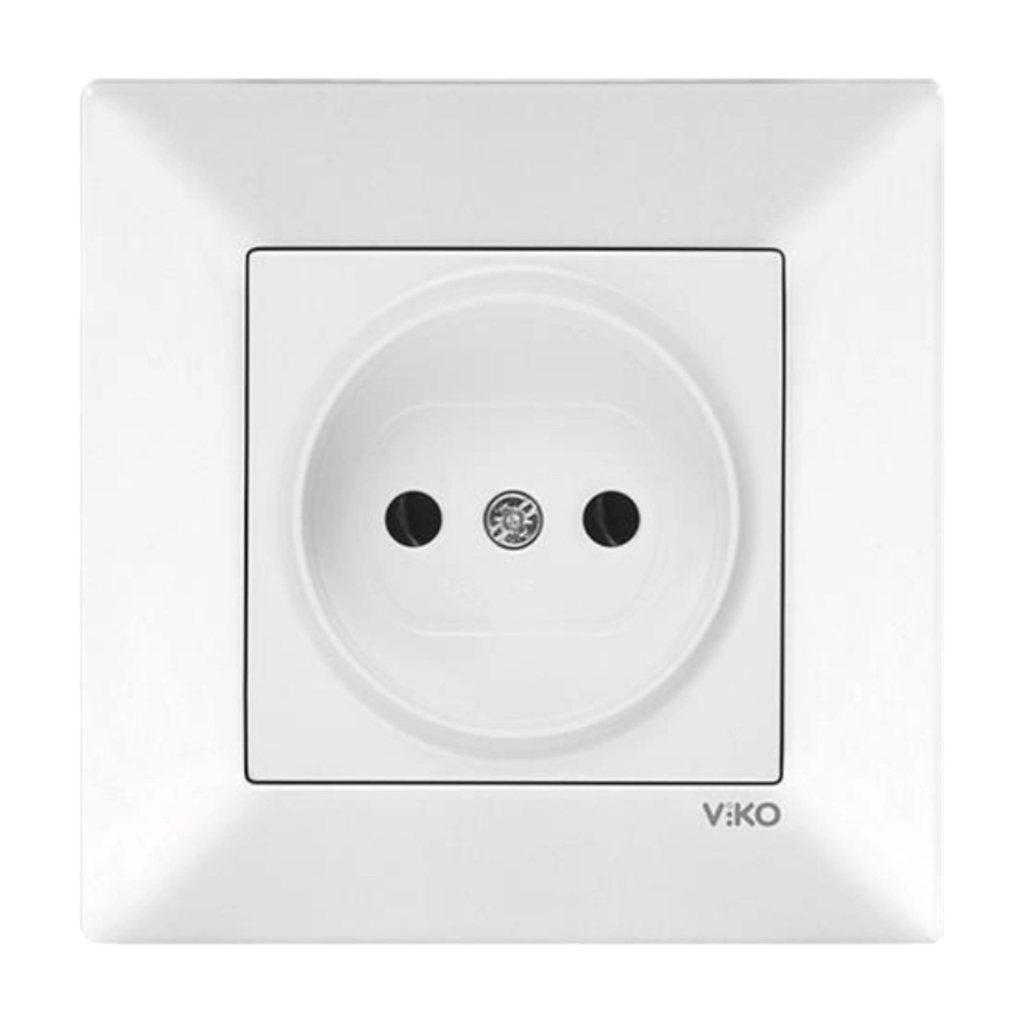 VIKO MERIDIAN Розетка внутренняя 1-я б/з (белая) 90970007-WH