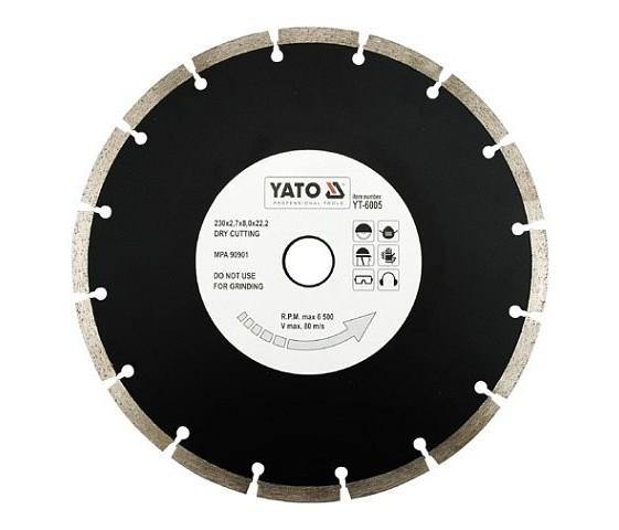 YATO Диск алмазный 230*2,7*22,2 (сегмент) YT-6005