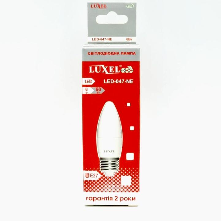 LUXEL LED-Лампа ECO свеча 6W E27 4000K 047-NE