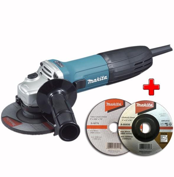 Makita УШМ GA5030-1шт.+D-18770-1шт.+A-80656-1шт. SET-GA5030