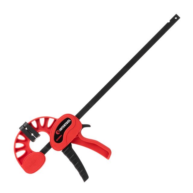 INTERTOOL Струбцина автомат 300*60мм, зусилля затиску до 70 кг HT-6130