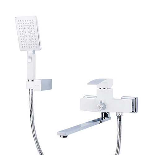 GAPPO G2207-7 (JACOB) Змішувач для ванни (білий хром)