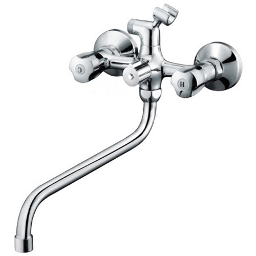 GAPPO G2244 (POLLMN) ванна двухвен. дл. круг. гусак лат. корпус