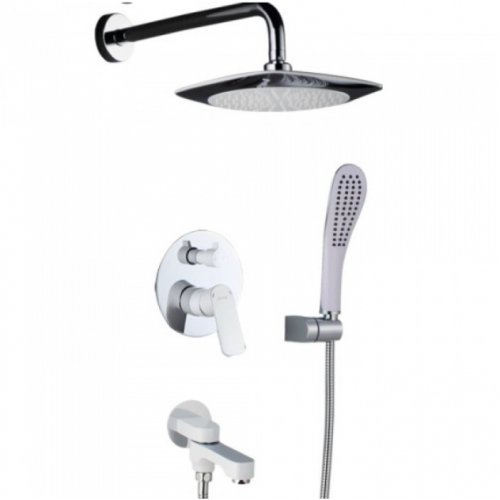 GAPPO G7148-8 (NOAR) ванна встроенный 3х функц. Ø35 (белый\хром)