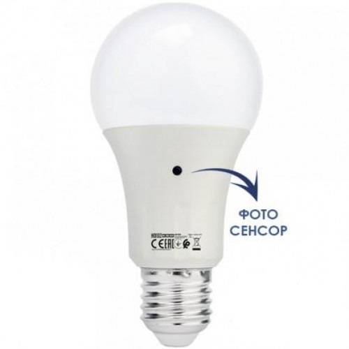 HOROZ LED-Лампа з фотосенсором A60 10W 4200K E27 DARK-10