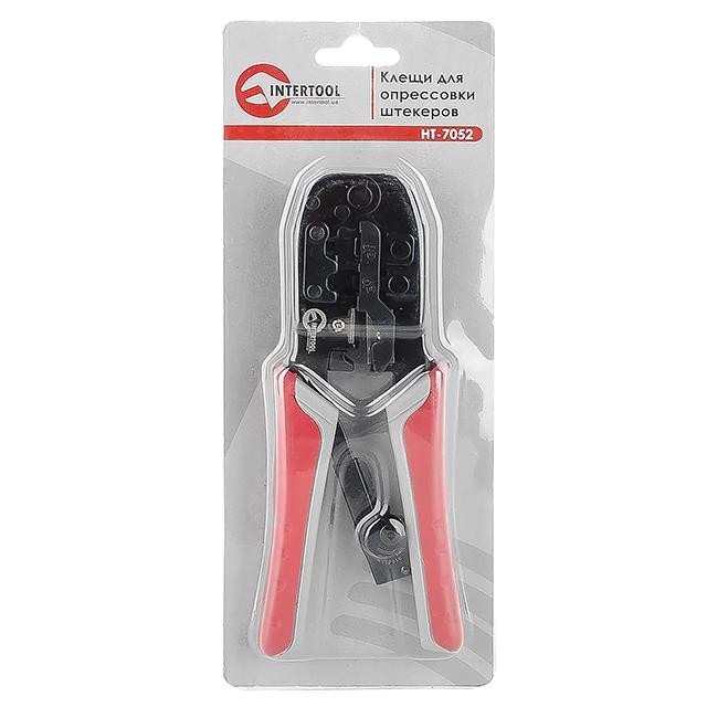 INTERTOOL Кліщі для опресування штекерів RJ11, RJ12, RJ45 типу Western HT-7052