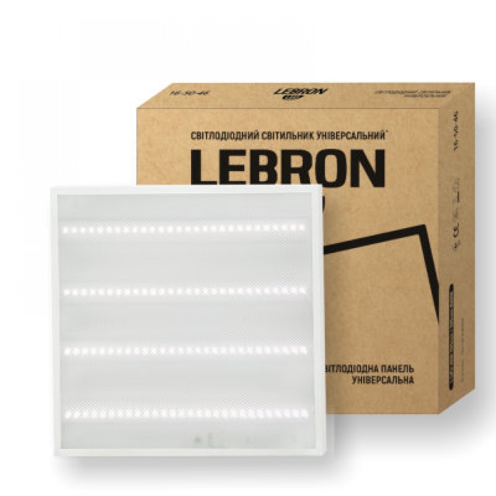 LEBRON LED-панель універсальна 595*595мм. 36W 6500K 16-50-22