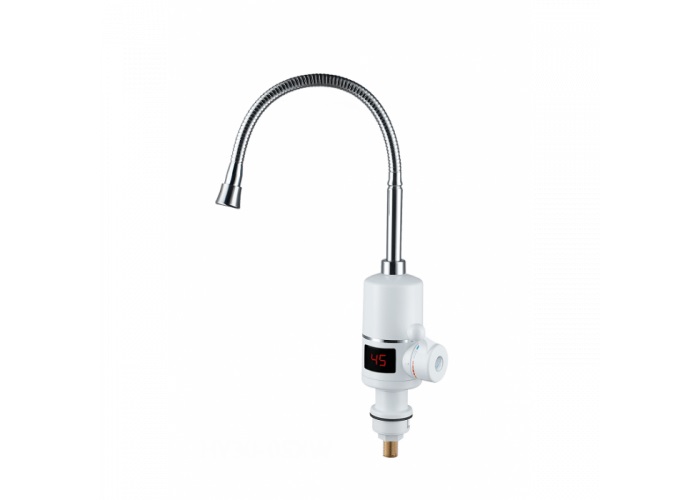 WEZER Водонагреватель проточный SDR-F05T для кухни гусак гибкий гайка корпус (с датчиком темп.)