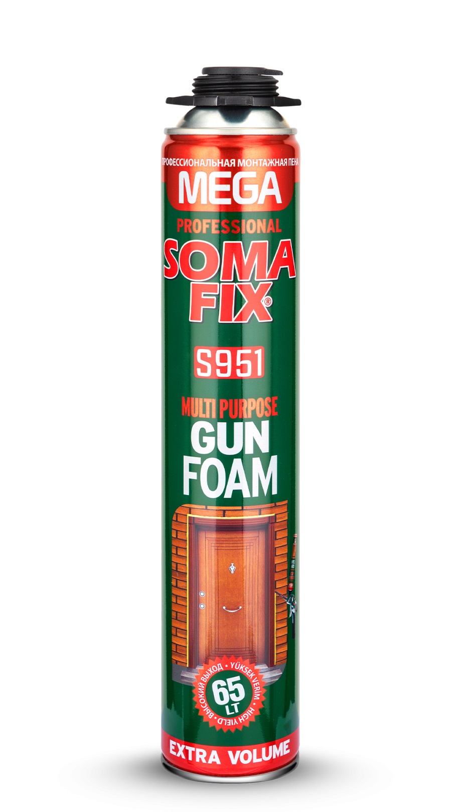 SOMA FIX MEGA Піна монтажна (ПРОФІ 65л 850мл) S951