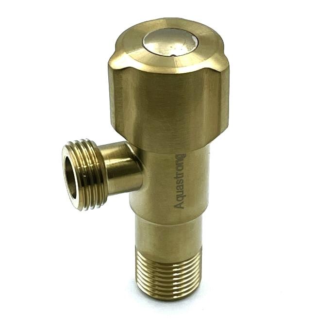AQUASTRONG D5 Gold Кран угловой приборный 1/2