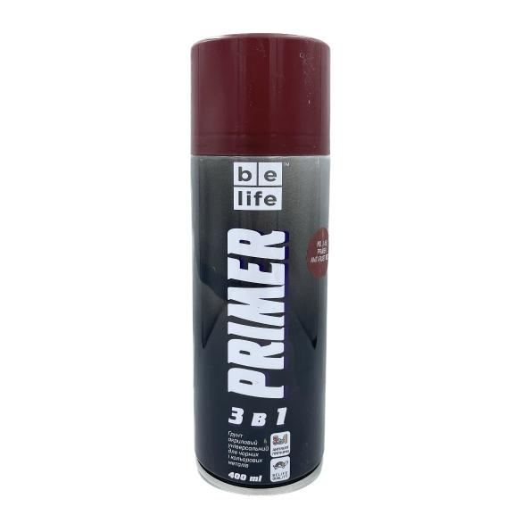 BeLife Primer Universal Грунт акріловий універсальний 3в1 №168 (червоно-коричневий) 400 мл.