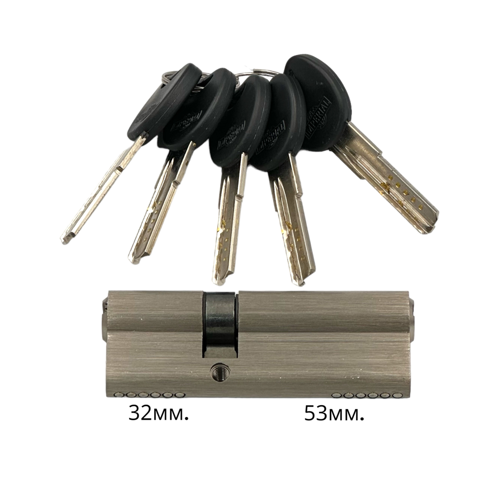 IMPERIAL Циліндр ключ-ключ 32*53 (нікель) ZC 85 32/53 SN