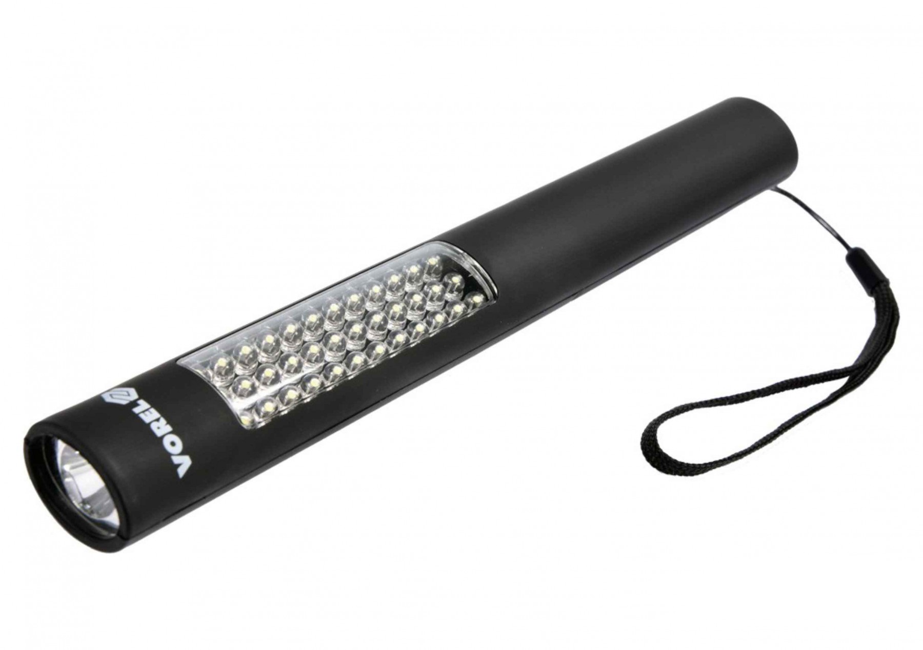VOREL Фонарь ручной 36+1 LED 225*28*22мм. 4*ААА 82735