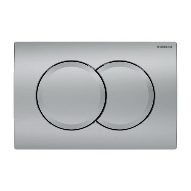 GEBERIT DELTA01 змивна клавіша, пластик, хром.мат. 115.107.46.1