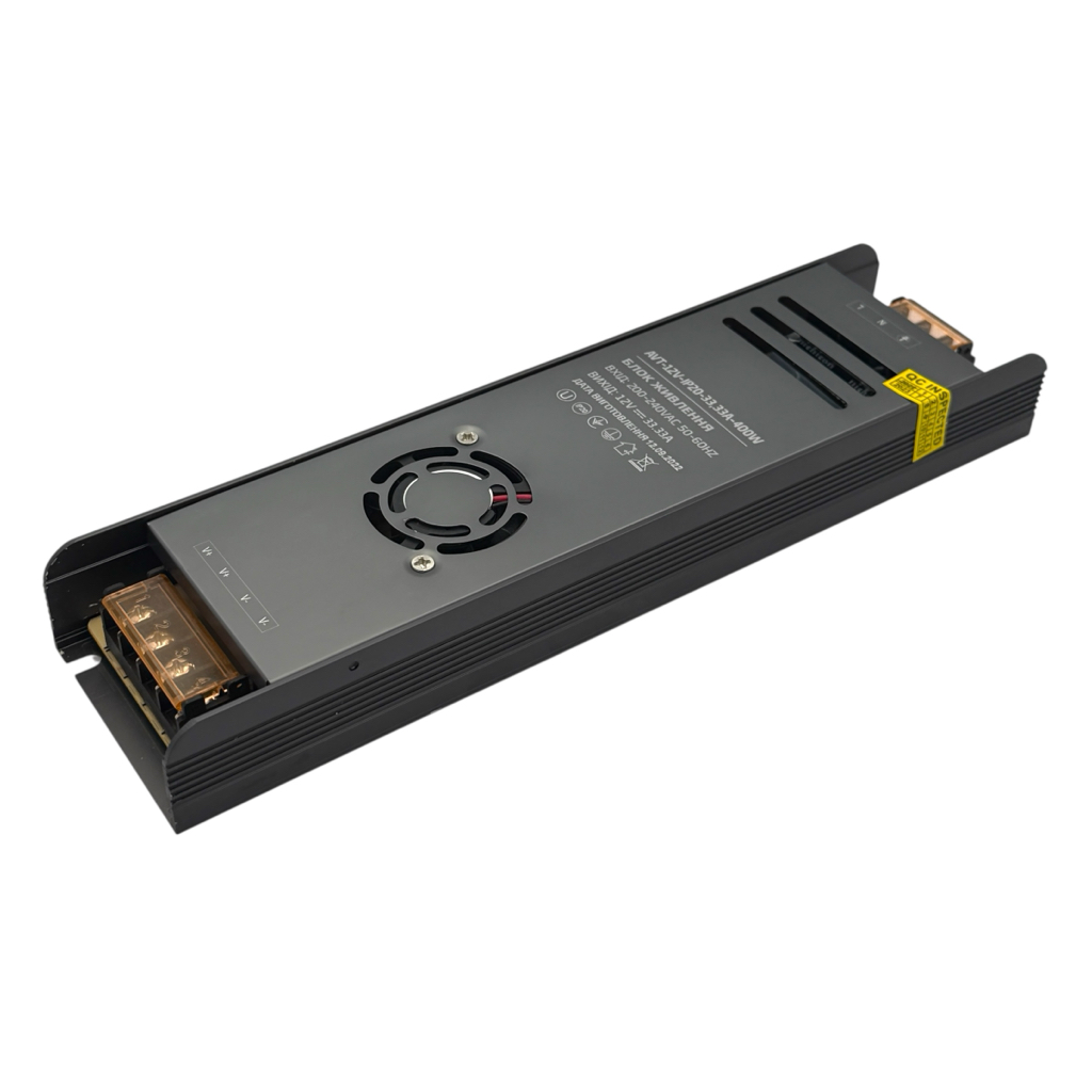 AVT Блок живлення 400W 12V IP20 245*63*29мм. AVT-400-12V-33,3А