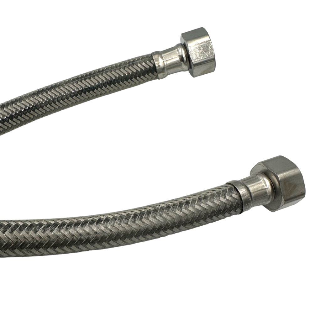 AQUASTRONG SILICONE Гнучка підводка 20см. для води 1/2