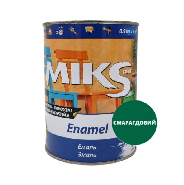 MIKS Эмаль алкидная ПФ-115 0,9 кг. (ИЗУМРУДНЫЙ)