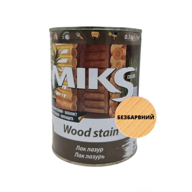 MIKS Лак-лазурь БЕЗЦВЕТНЫЙ 0,7кг.