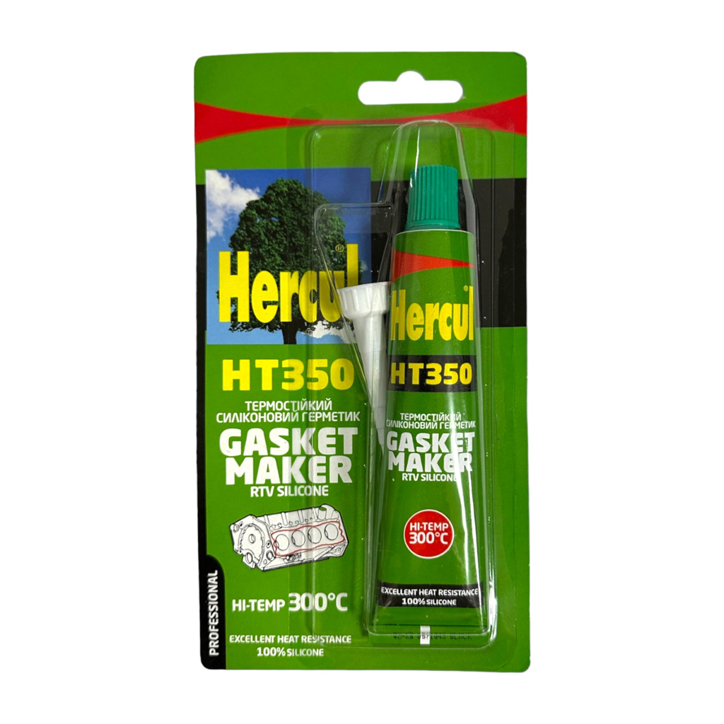 HERCUL HT350 GASKET MAKER Термостойкий силиконовый герметик формовщик прокладок 300°C 50мл. (красный) HS115