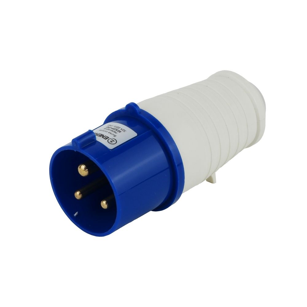 ENERGIO Вилка силова переносна 220V 32A IP44 023(2P+PE) IC-023